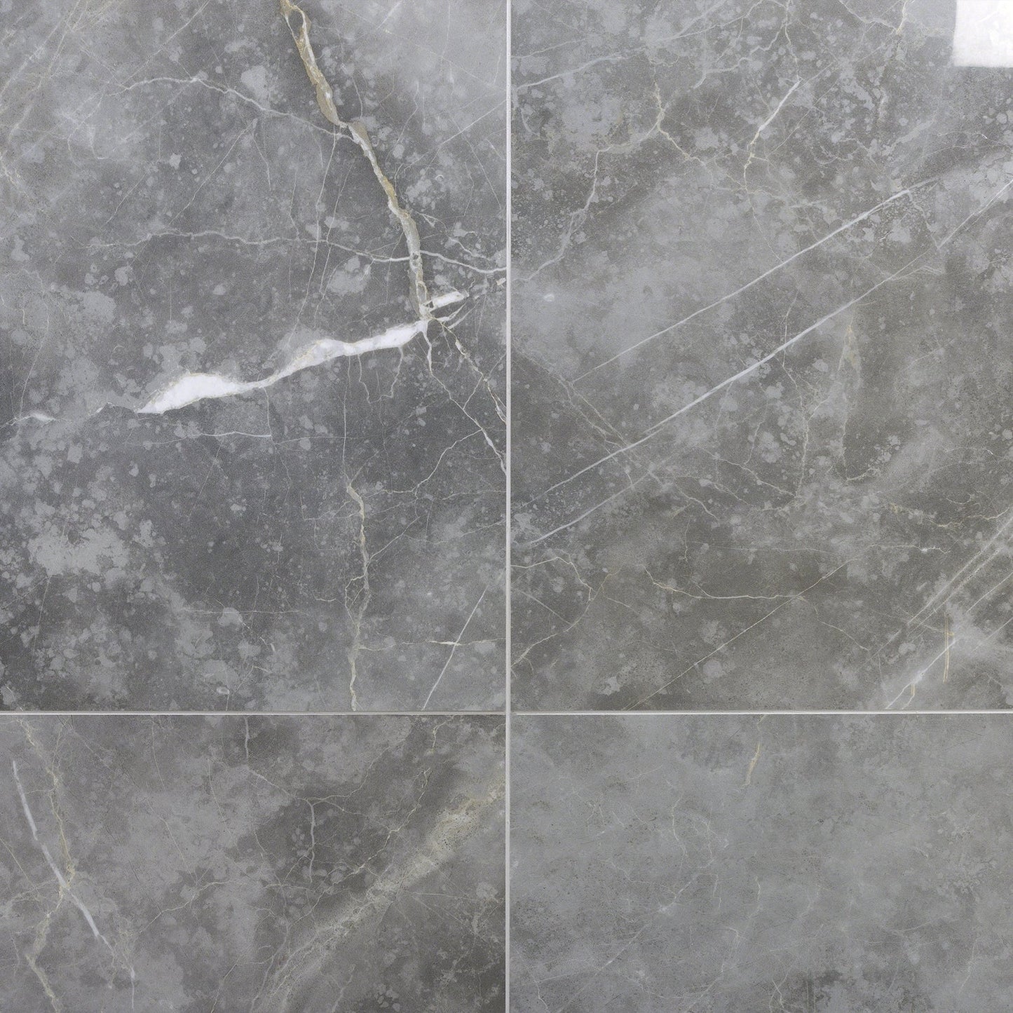Marble Tech Grigio Imperiale Gray 24x24 Polished Porcelain Tile