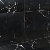 Lux Tile Marble Tech Port Laurent Black 12x24 Polished Porcelain Tile