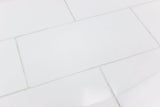 Tilebar Basic White 8x16 Polished Ceramic Subway Wall Tile