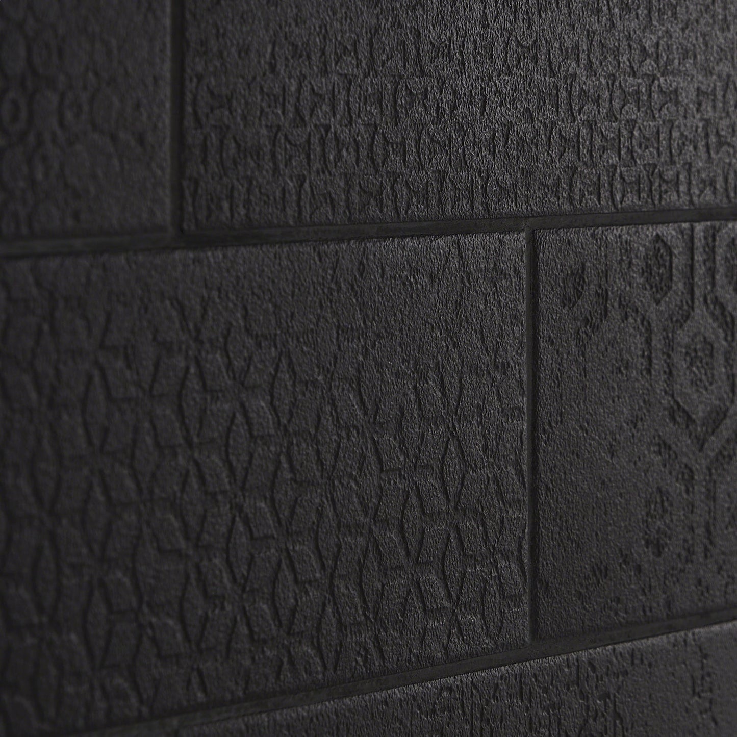 Tessuto Carbone Matte Black 4x12 Porcelain Subway Tile