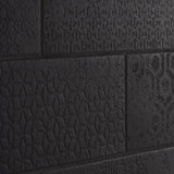 Tessuto Carbone Matte Black 4x12 Porcelain Subway Tile