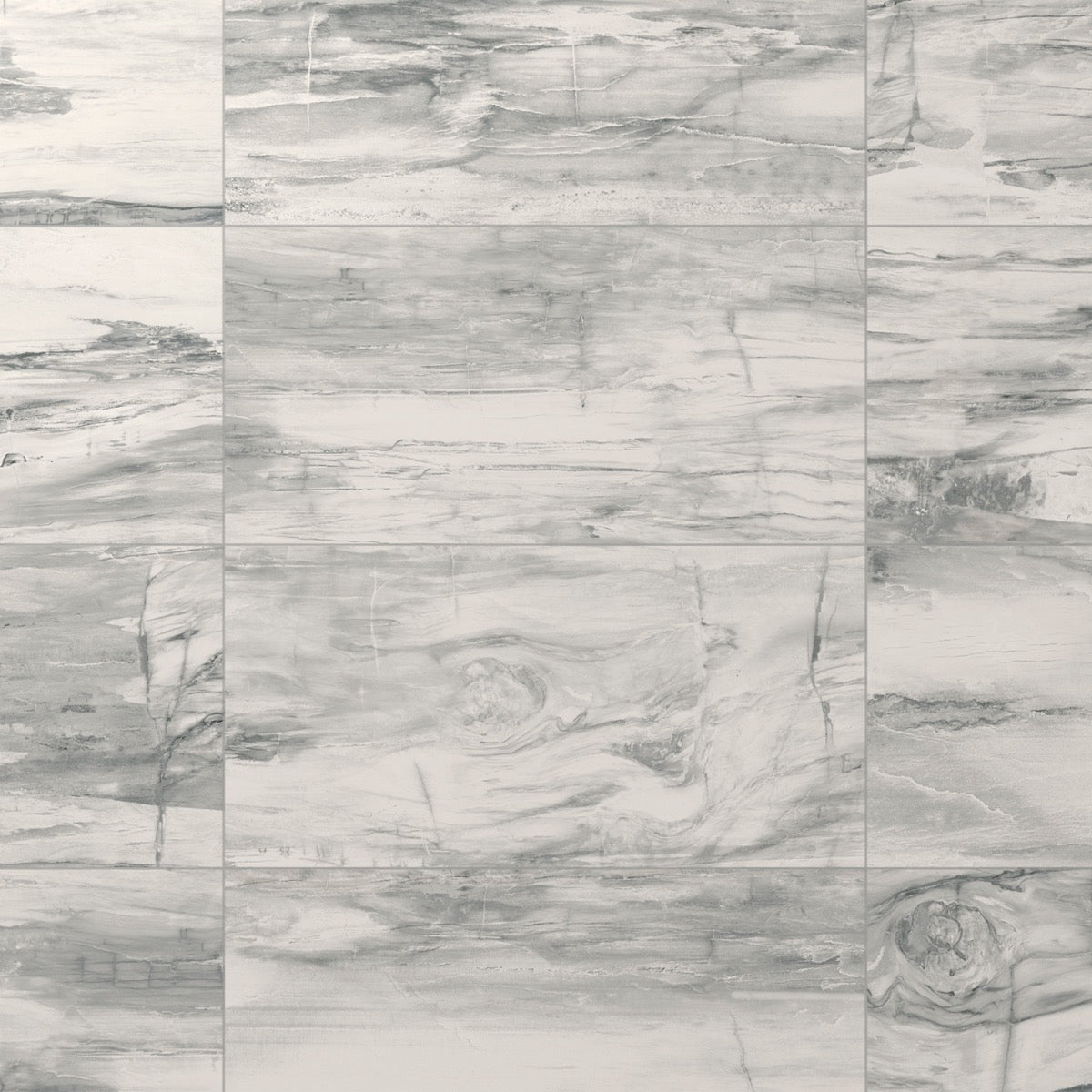Petrawood White 12x24 Matte Porcelain Tile - Lux Tile