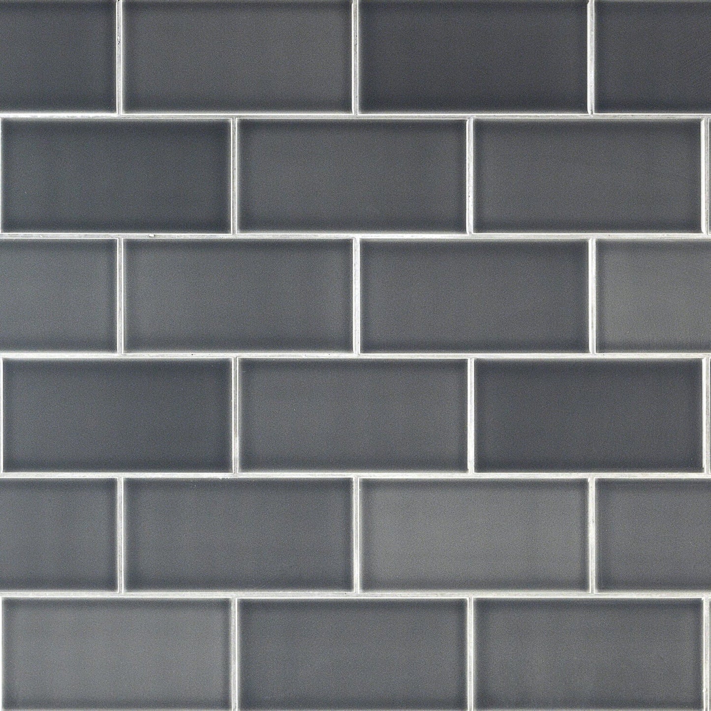 Vector Antracita Gray Polished Ceramic Subway Tile 4x8
