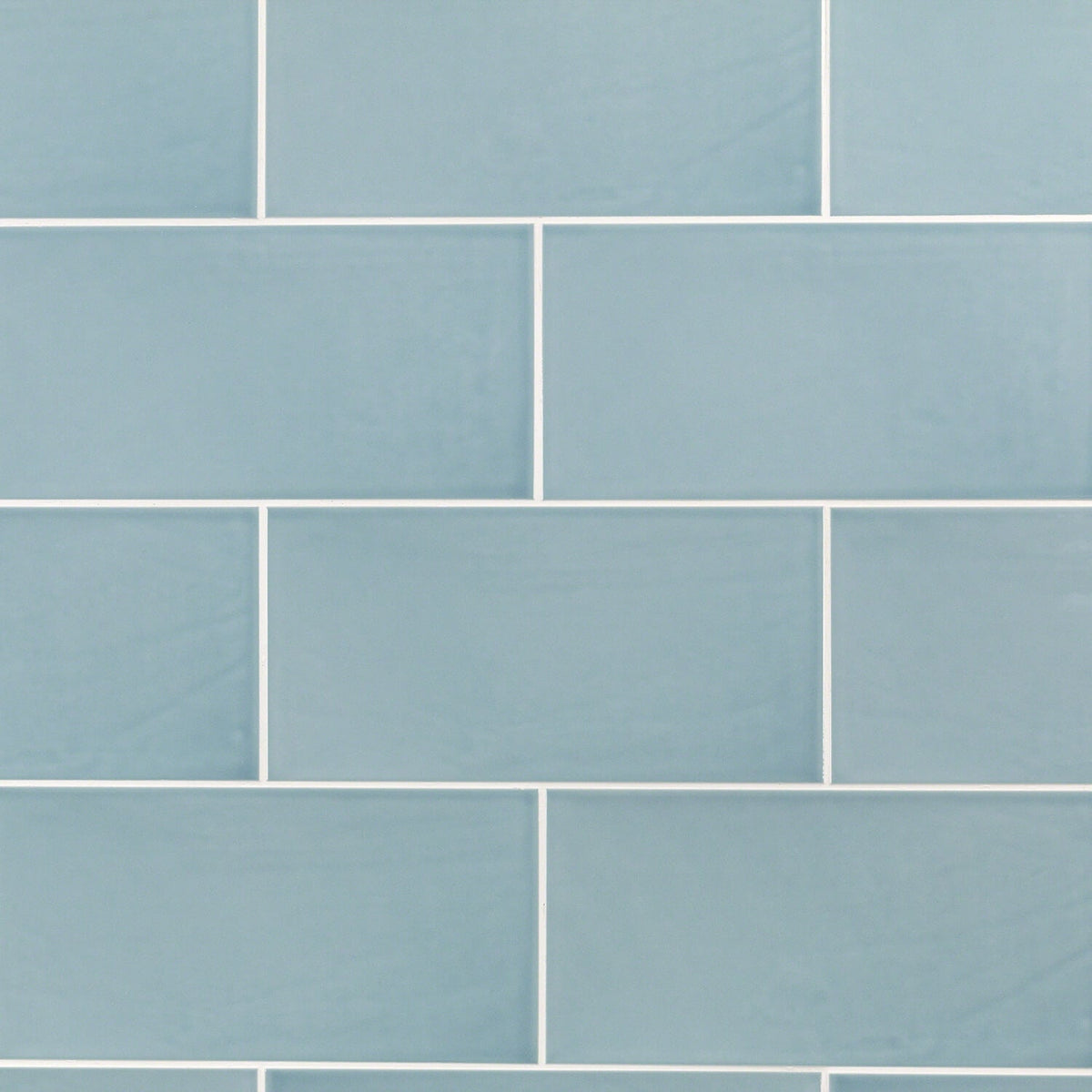 Lux Tile Aruba Blue 5x10 Polished Ceramic Subway Wall Tile