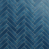 Marine Blue Ceramic Subway Tile - 3x12 Matte Finish