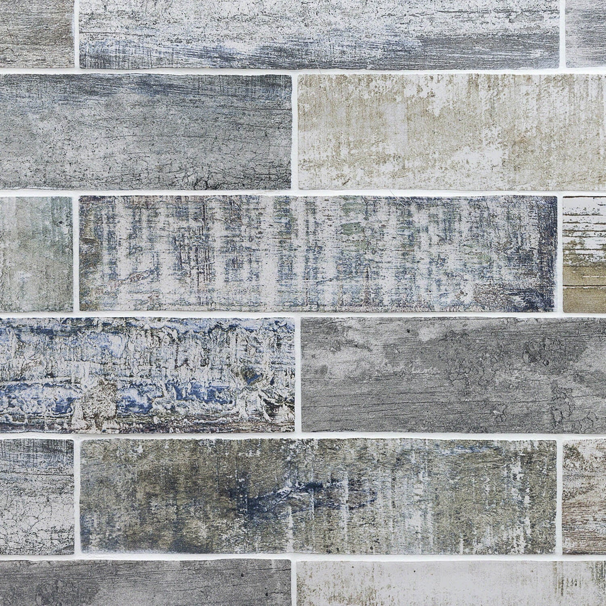 Bayou Riverwood Gray 3x12 Matte Ceramic Subway Tile - Weathered Wood Look