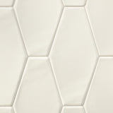 Manchester Vanilla Hexagon Glossy Ceramic Wall Tile - Lux Tile