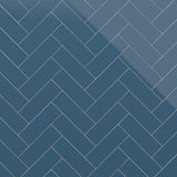 Park Hill Blue 4x12 Polished Porcelain Subway Tile by Lux Tile