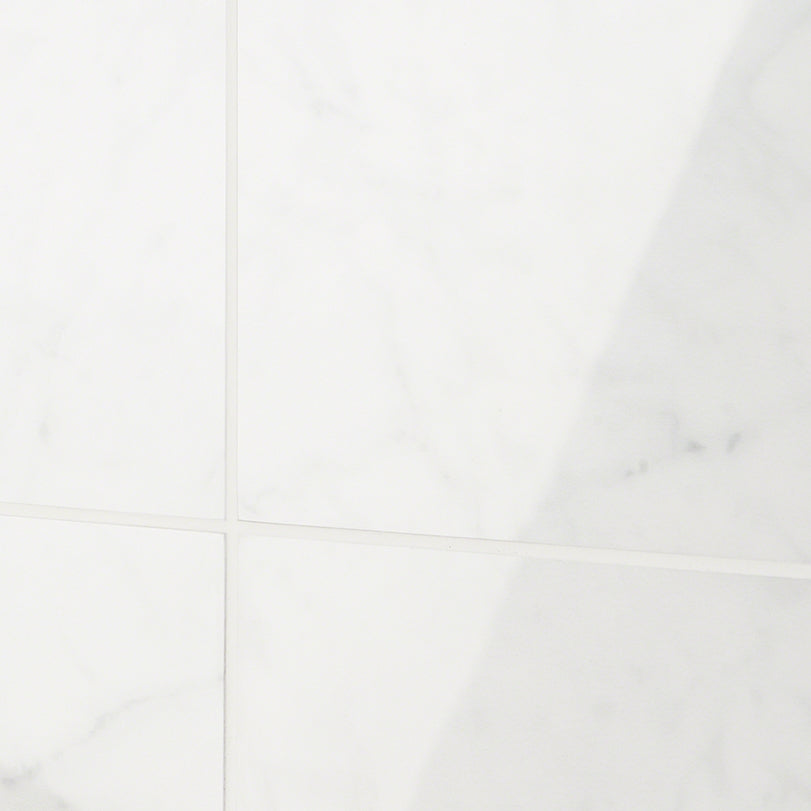 Marble Tech Bianco Gioia 6x6 Polished Porcelain Tile - Lux Tile