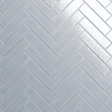ArtBlock Azure Light Blue Glossy Porcelain Tile 4x16 by Stacy Garcia