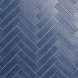 Stacy Garcia ArtBlock Denim Blue 4x16 Fluted Glossy Porcelain Tile