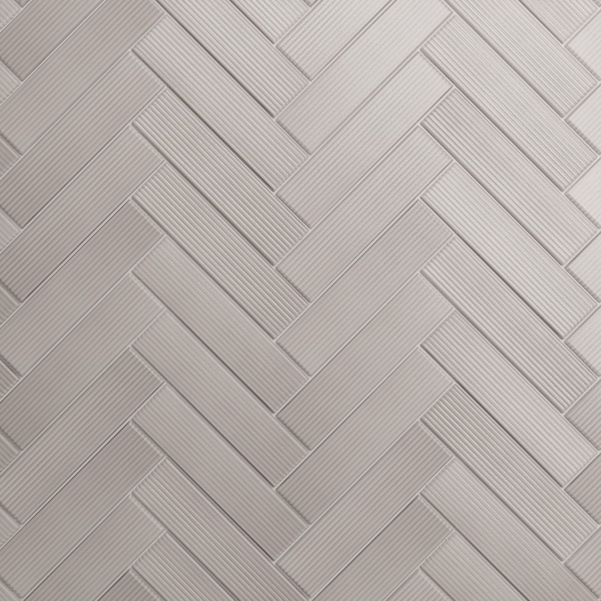 Stacy Garcia ArtBlock Fluted Grigio 4x16 Glossy Porcelain Tile