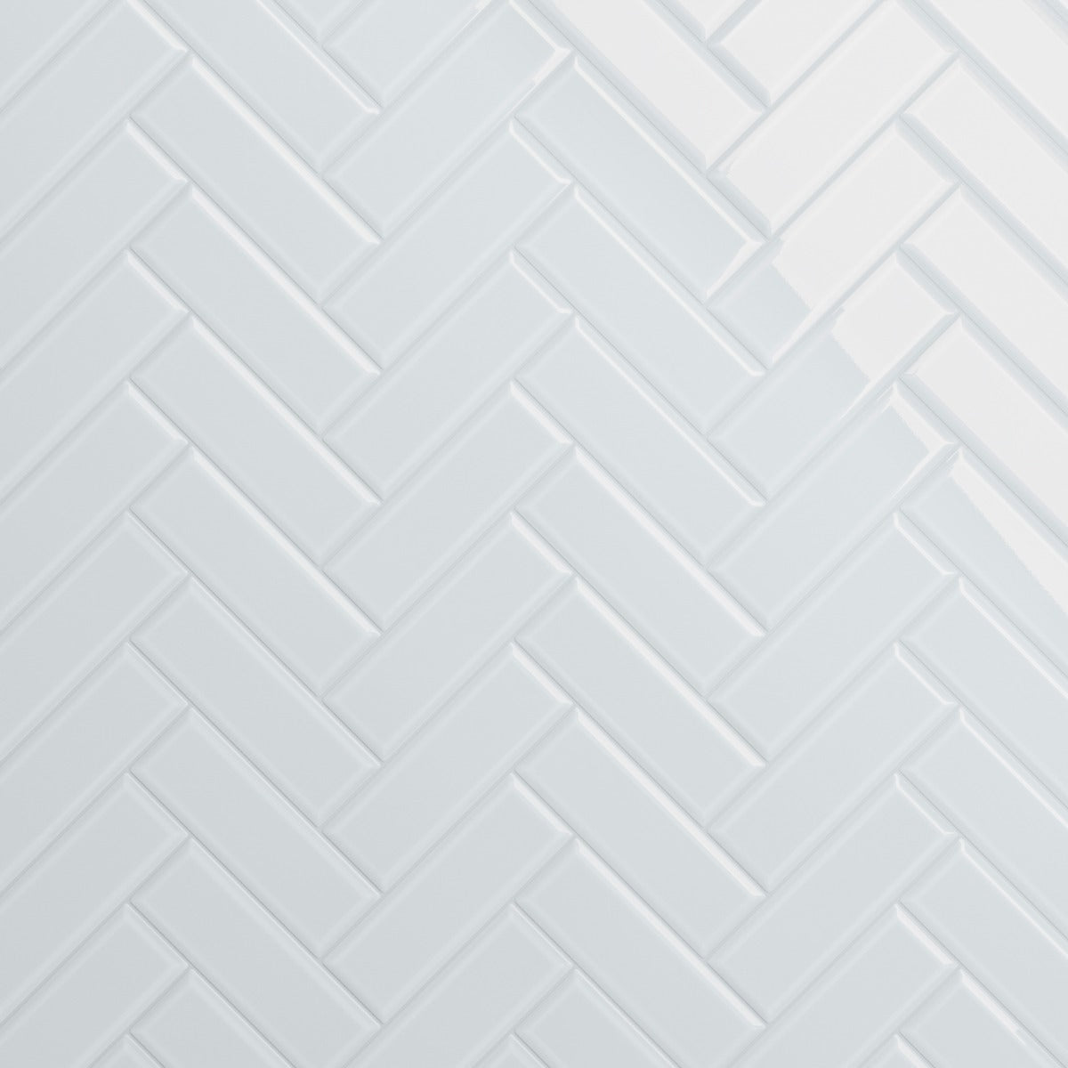 Lux Tile Rise Ice Blue 4x12 Beveled Glossy Ceramic Subway Tile