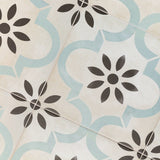 Bond Tile Prado Beige & Green Encaustic Look 9x9 Glazed Porcelain Tile