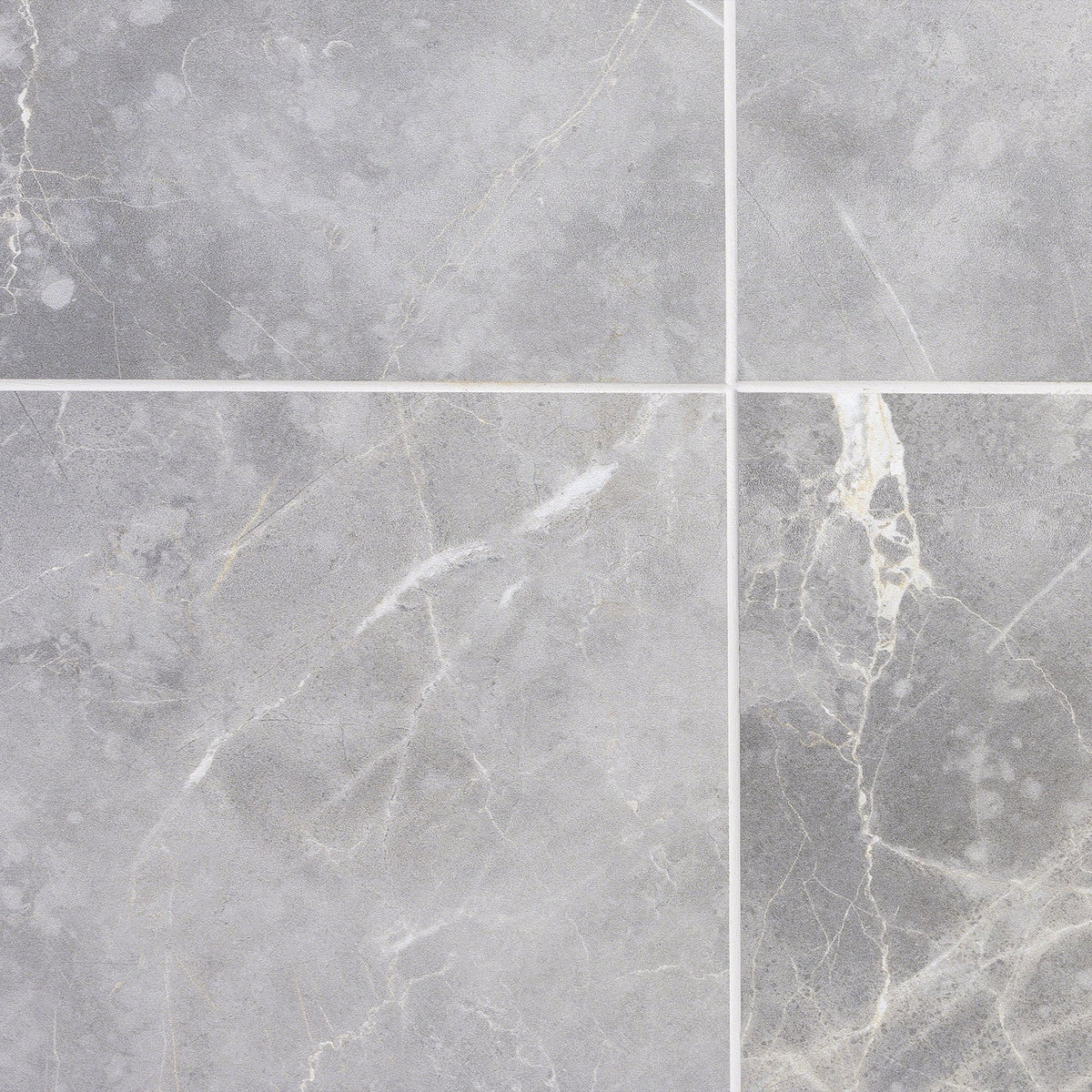 Lux Tile Marble Tech Grigio Imperiale Gray 12x24 Matte Porcelain Tile