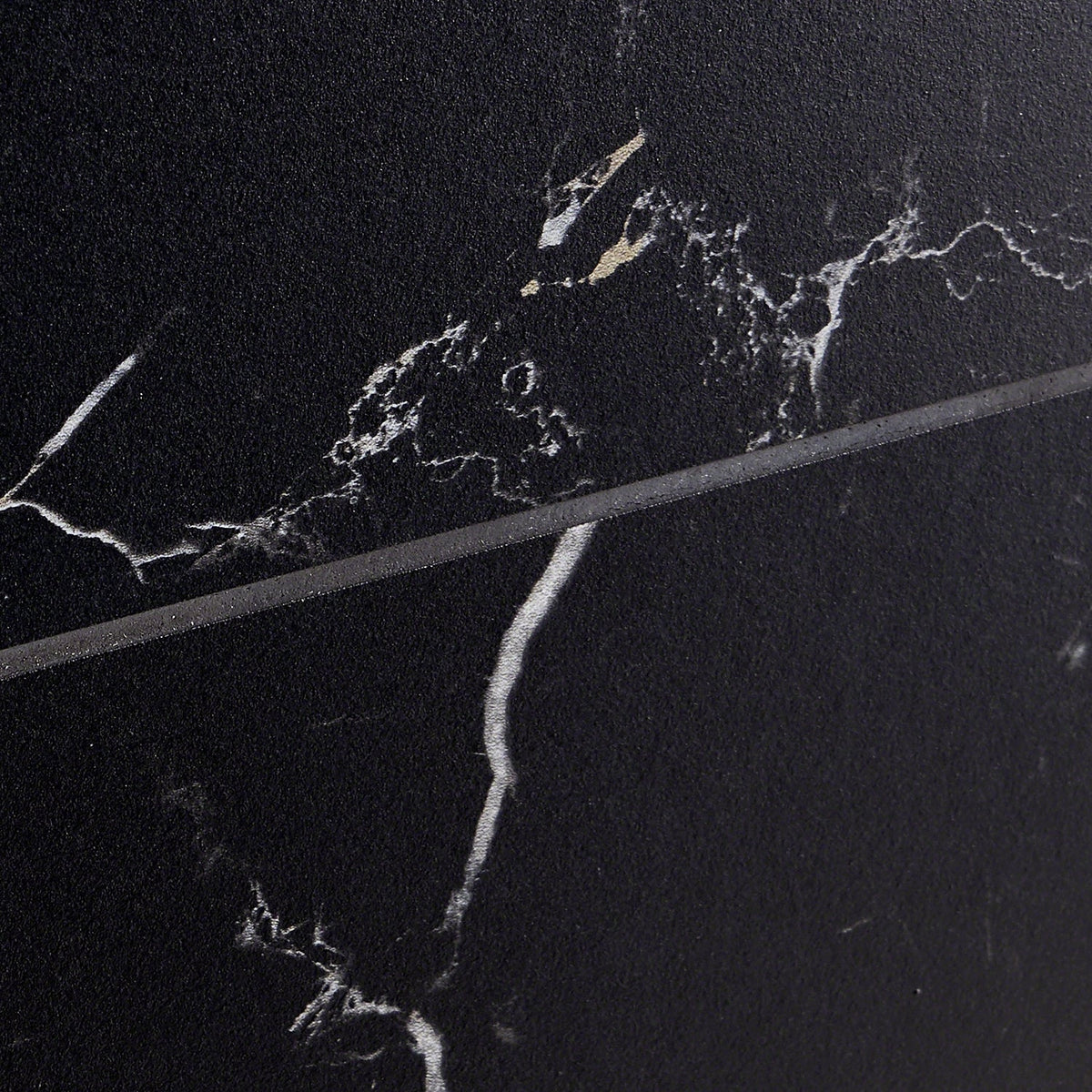 Marble Tech Port Laurent Black Matte Porcelain Tile 6x6 - Lux Tile