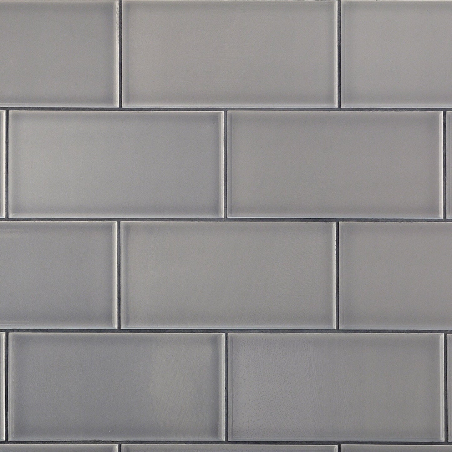 Vector Gris Gray Polished Ceramic Subway Tile - 4x8