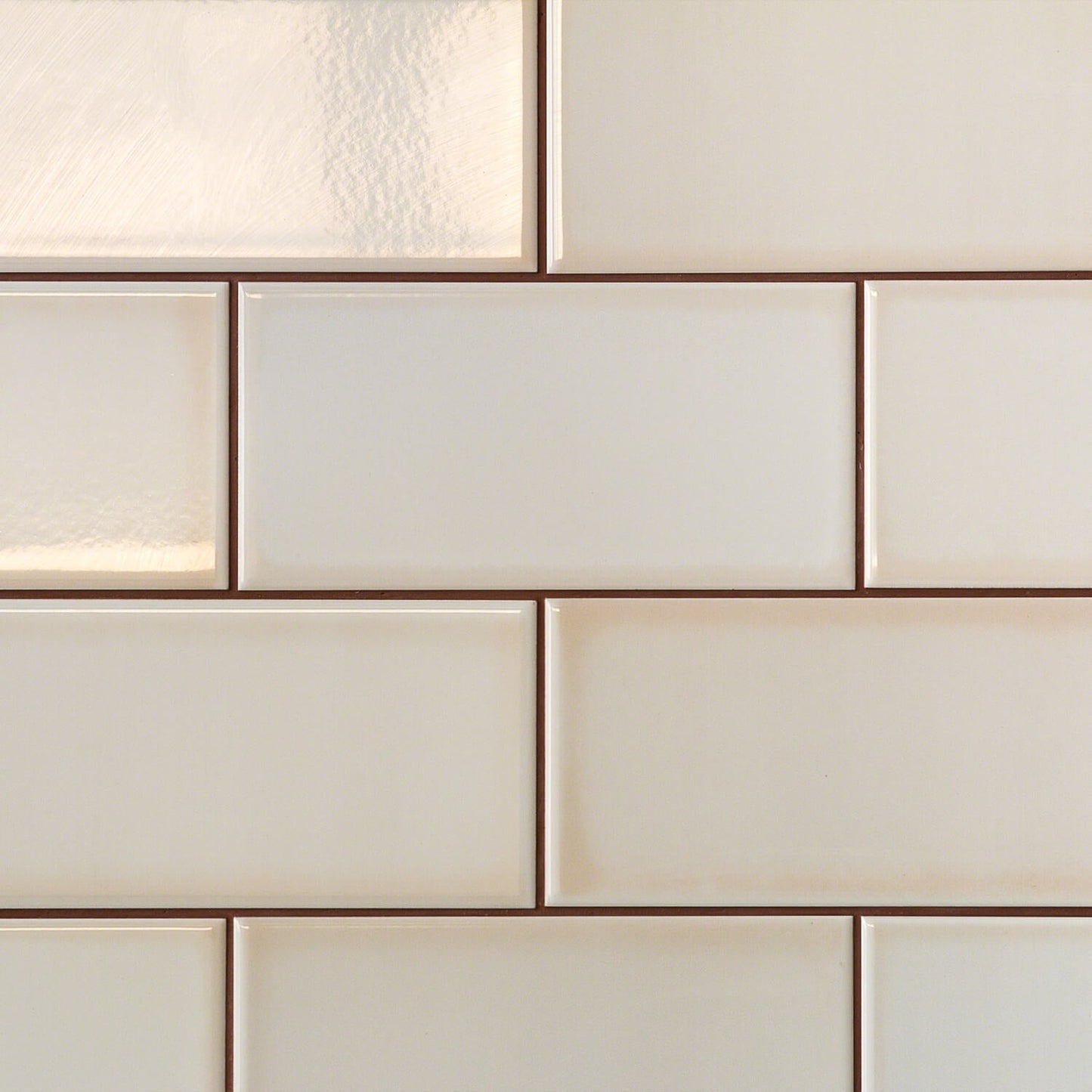 Vector Hueso White 4x8 Polished Ceramic Subway Tile