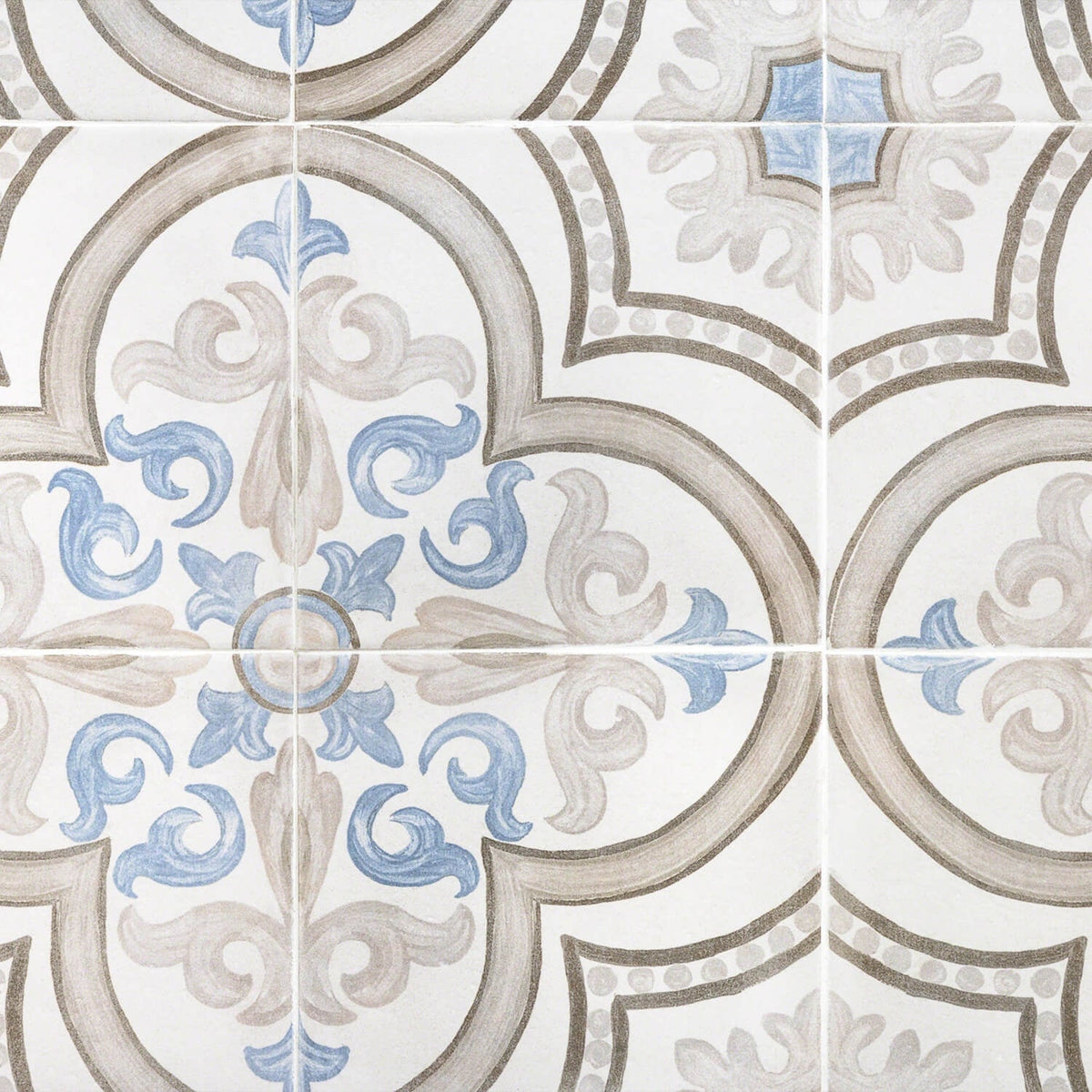 Amadora Daiza Multicolor 8x8 Matte Porcelain Tile - Lux Tile