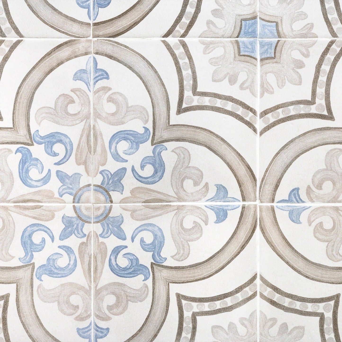 Amadora Daiza Multicolor 8x8 Matte Porcelain Tile - Lux Tile
