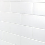 London White Matte Ceramic Subway Tile 3x9 for Walls