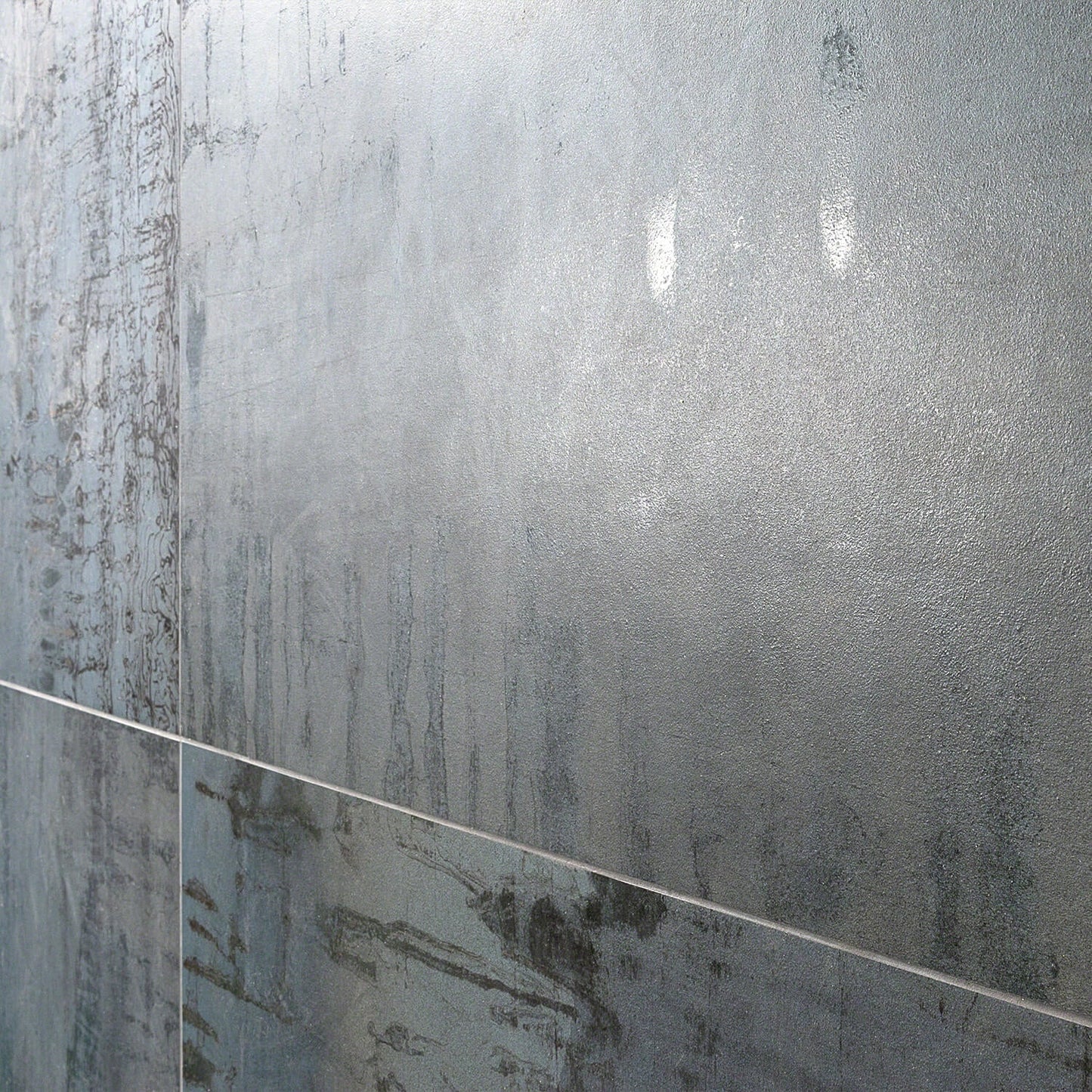 Angela Harris Metallic Blue Matte Porcelain Tile 24x24