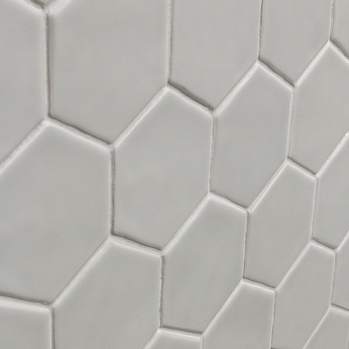 Meadowmere Gray 3" Hexagon Matte Ceramic Tile - Lux Tile