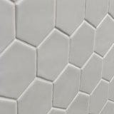 Meadowmere Gray 3" Hexagon Matte Ceramic Tile - Lux Tile