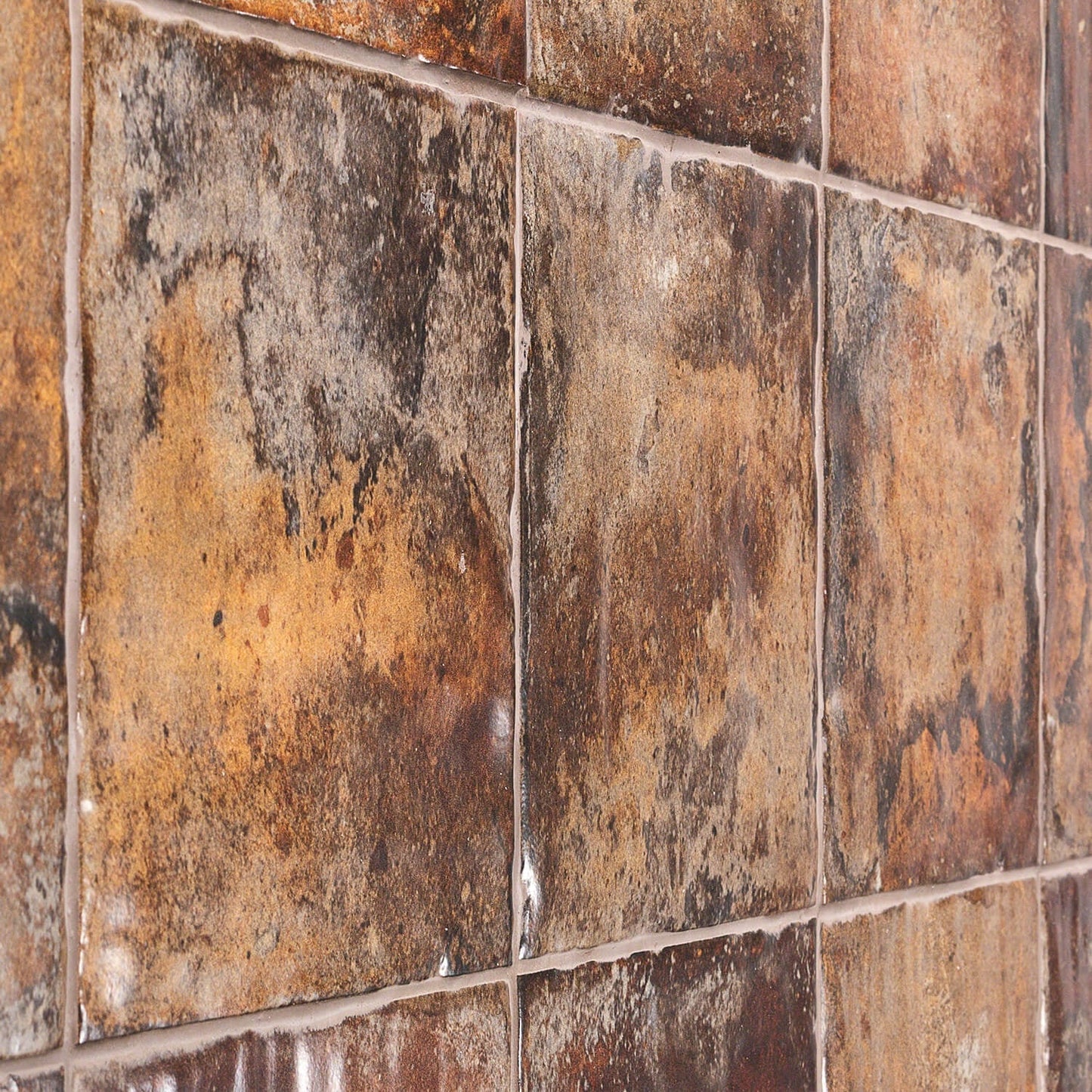 Angela Harris Dunmore Cotto Brown 8x8 Matte Ceramic Tile - Lux Tile