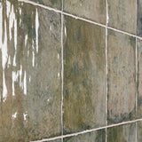 Angela Harris Dunmore Green 8x8 Polished Ceramic Wall Tile