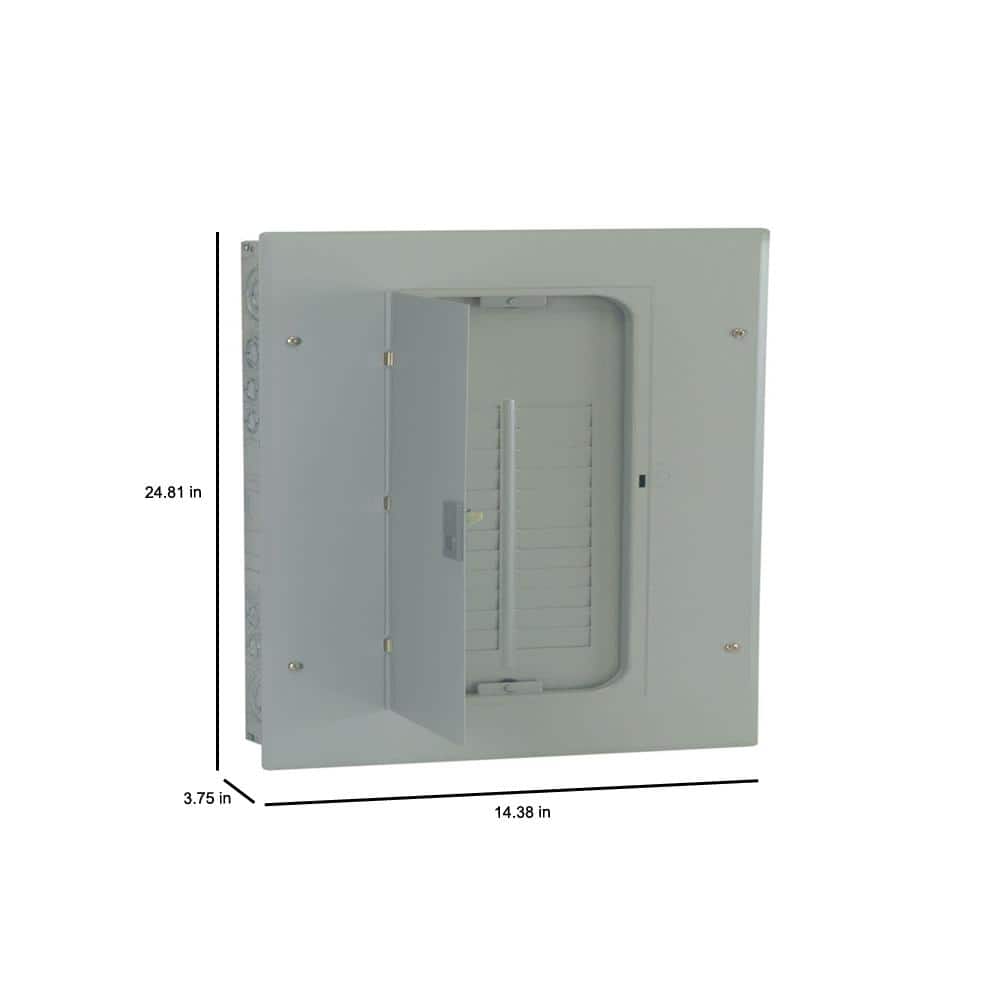 GE PowerMark Gold 150 Amp 24-Space 24-Circuit 3-Phase Indoor Main Lug Circuit Breaker Panel