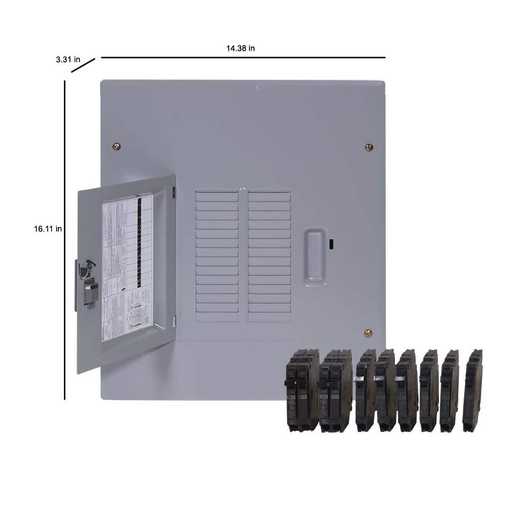 GE PowerMark Gold 125 Amp 14-Space 24-Circuit Indoor Main Lug Value Kit Includes Select Circuit Breaker