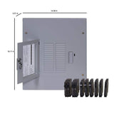 GE PowerMark Gold 125 Amp 14-Space 24-Circuit Indoor Main Lug Value Kit Includes Select Circuit Breaker