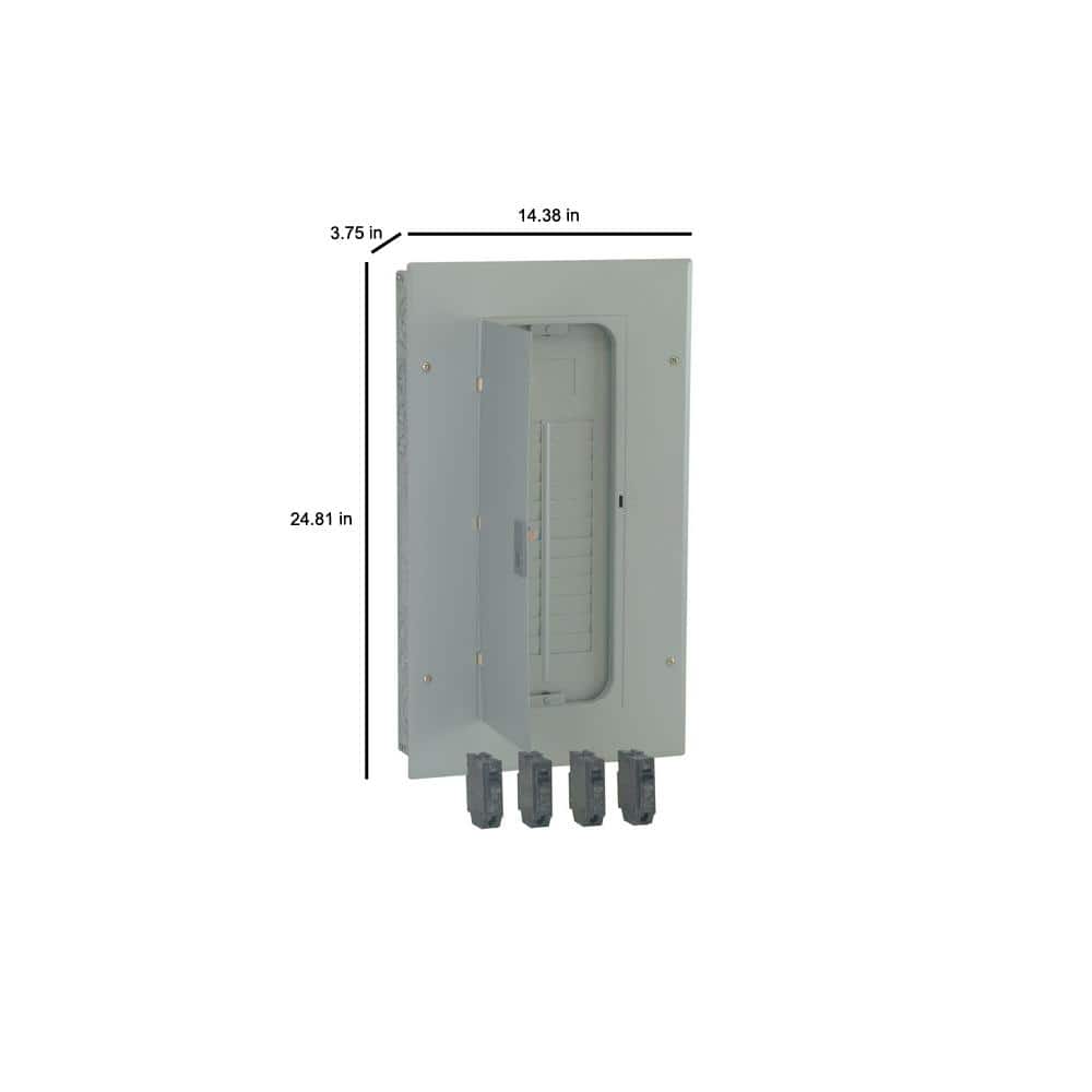 GE PowerMark Gold 125 Amp 24-Space 24-Circuit Indoor Main Lug/ Main Lug Kit Value Kit Includes Select Circuit Breaker