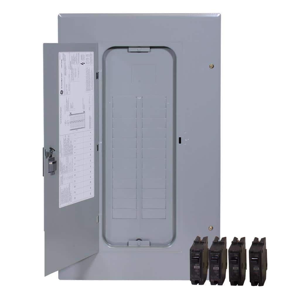 GE PowerMark Gold 125 Amp 24-Space 24-Circuit Indoor Main Lug/ Main Lug Kit Value Kit Includes Select Circuit Breaker
