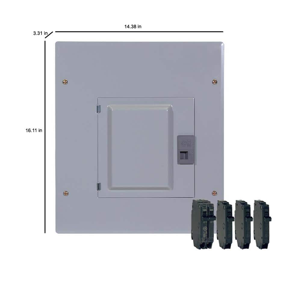 GE 125 Amp 12-Space 22-Circuit Main Breaker Indoor Load Center Contractor Kit