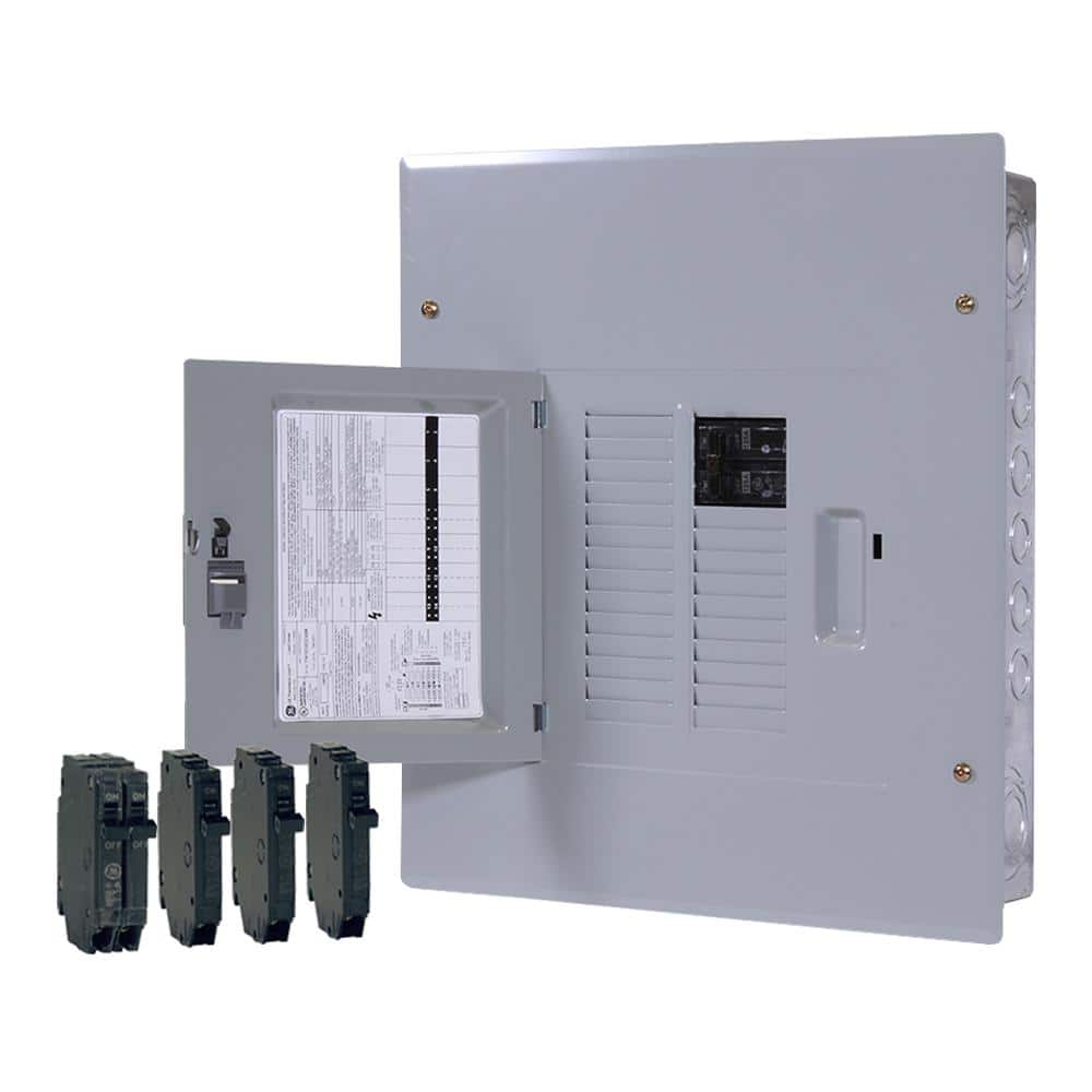 GE 125 Amp 12-Space 22-Circuit Main Breaker Indoor Load Center Contractor Kit