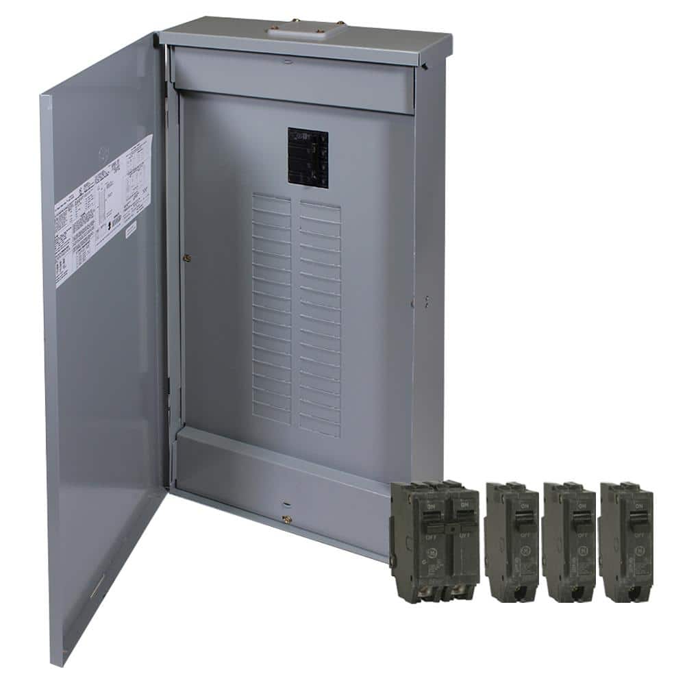 GE 150 Amp 32-Space 64-Circuit Main Breaker Outdoor Load Center Contractor Load Center and Breaker Kit