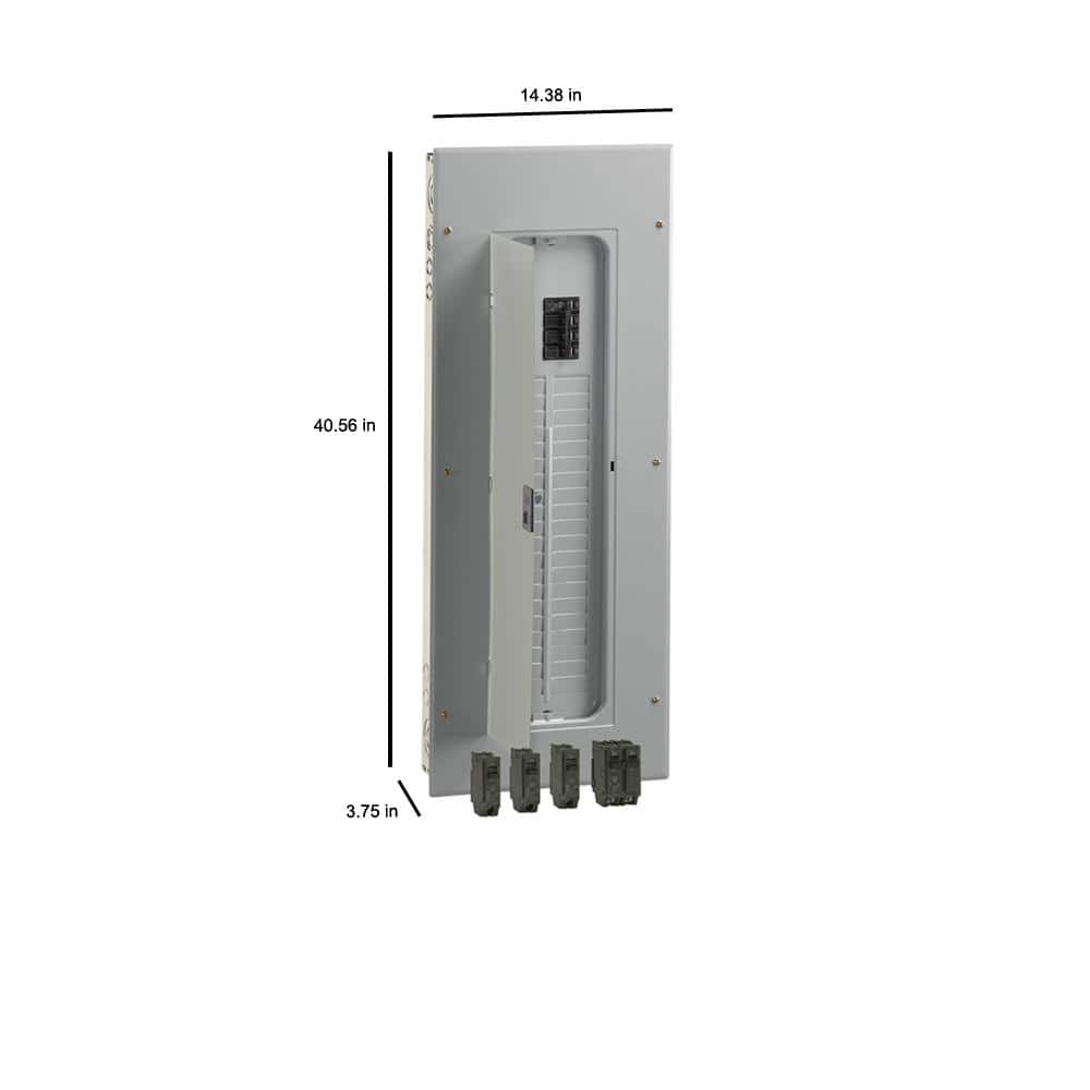 GE 200 Amp 40-Space 80-Circuit Main Breaker Indoor Load Center Contractor Load Center and Breaker Kit