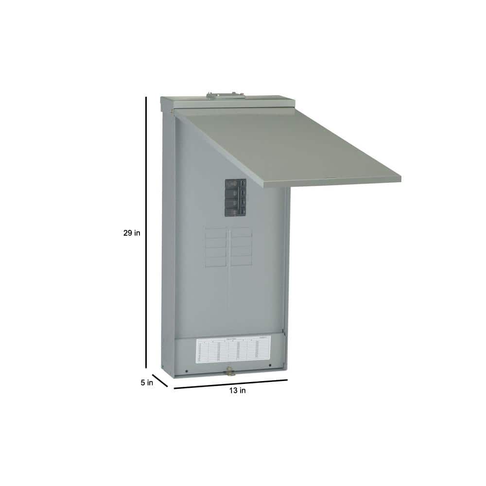 GE PowerMark Gold 200 Amp 8-Space 16-Circuit Outdoor Main Breaker Circuit Load Center Panel
