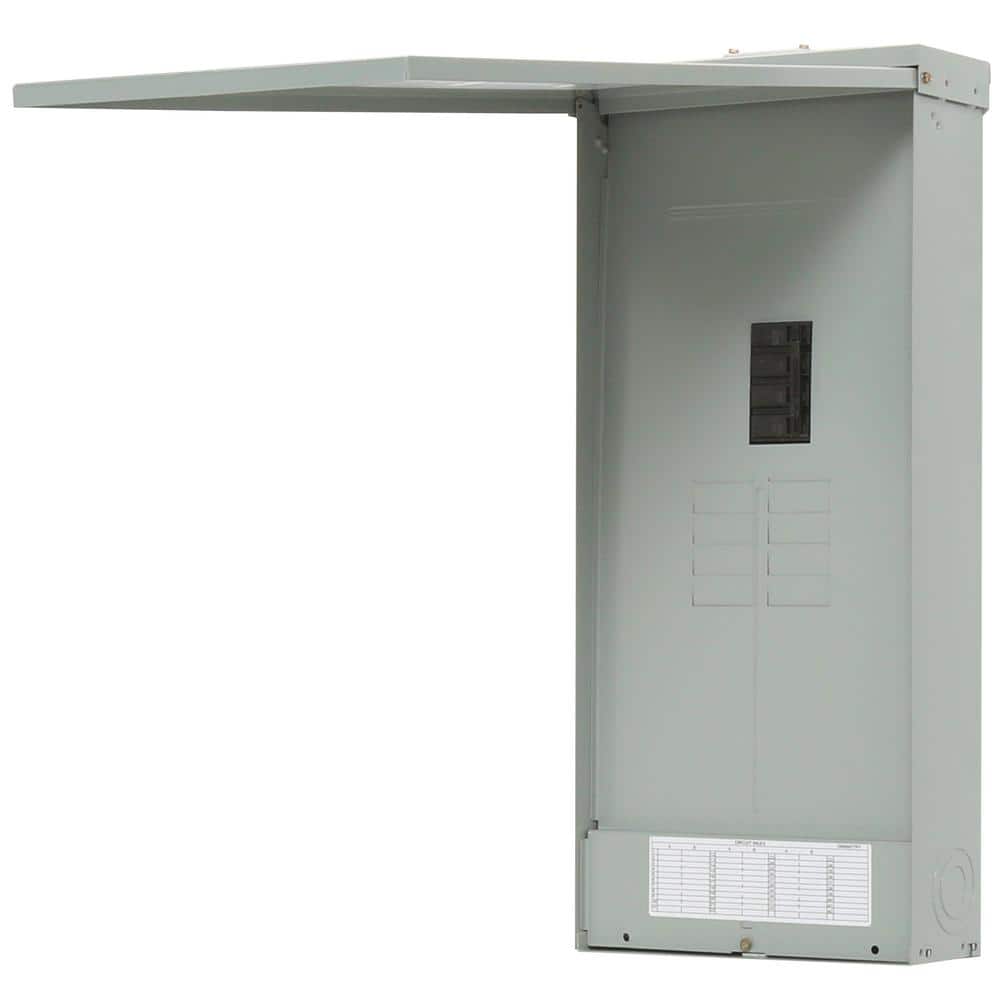 GE PowerMark Gold 200 Amp 8-Space 16-Circuit Outdoor Main Breaker Circuit Load Center Panel