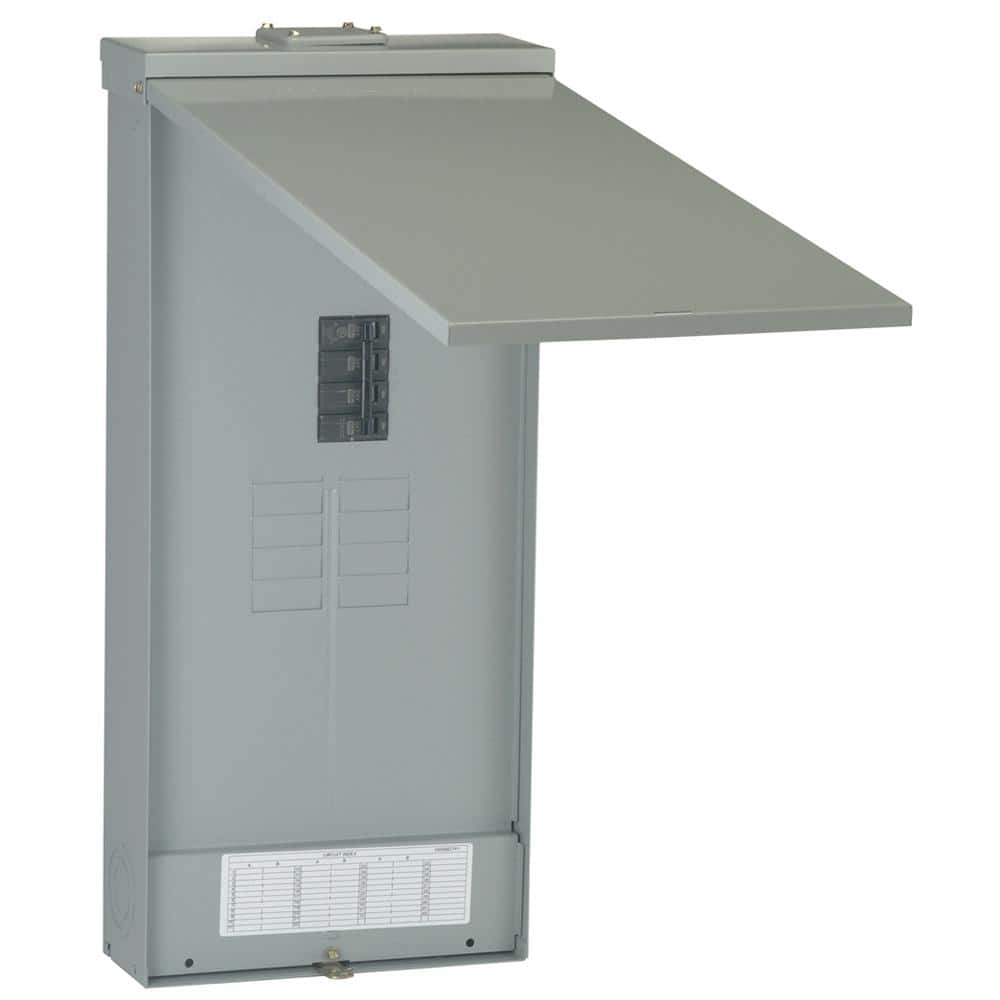GE PowerMark Gold 200 Amp 8-Space 16-Circuit Outdoor Main Breaker Circuit Load Center Panel