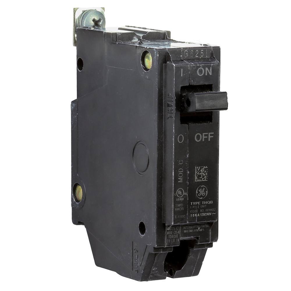 GE 25 Amp Single Pole Bolt-On Breaker