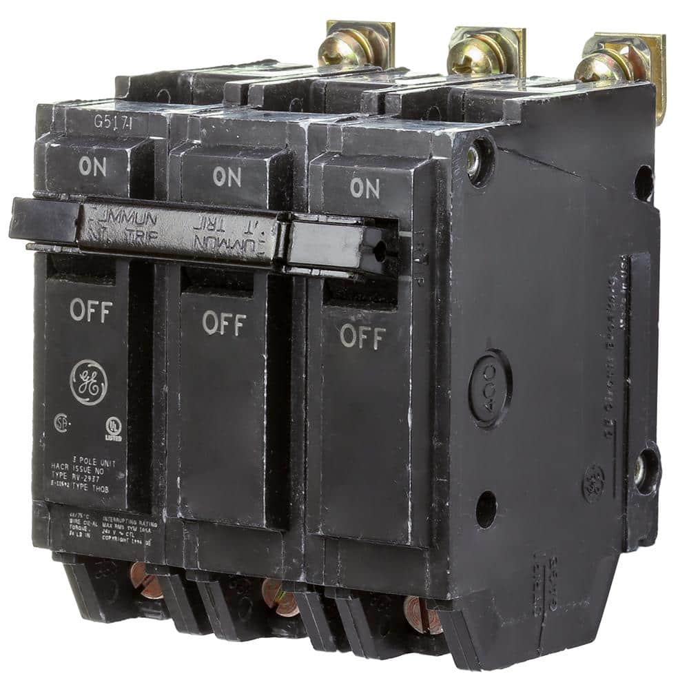 GE 30 Amp Three Pole Bolt-On Breaker