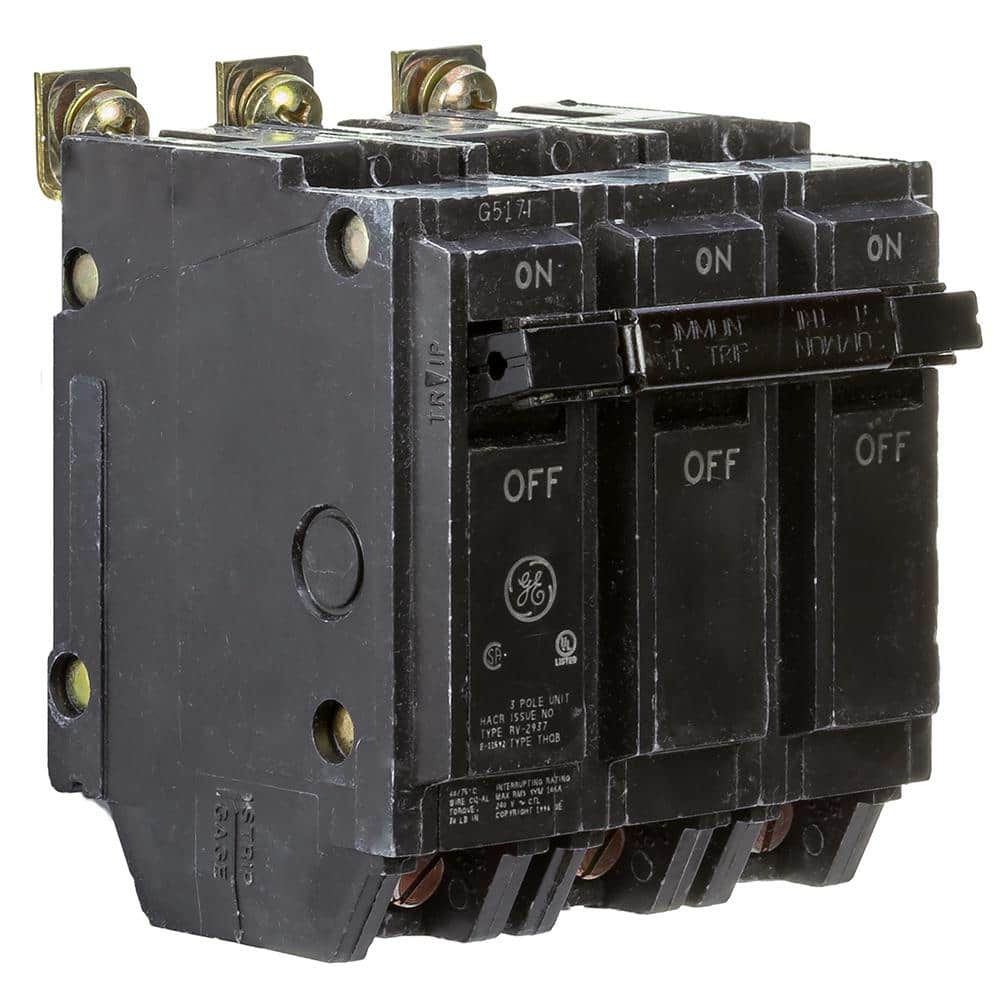 GE 50 Amp Three Pole Bolt-On Breaker