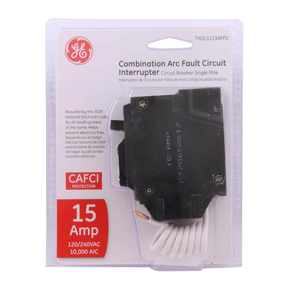 GE Q-Line 15 Amp Single-Pole Arc Fault Combination Circuit Breaker
