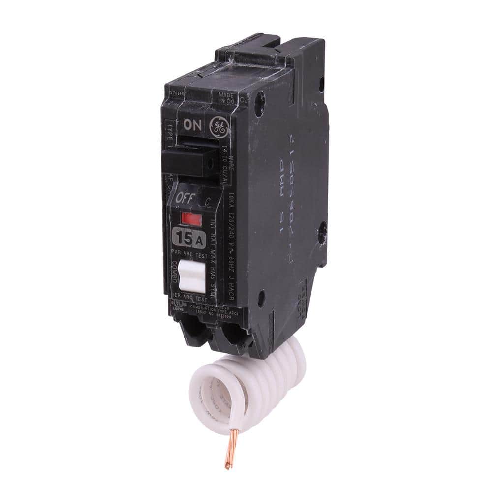 GE Q-Line 15 Amp Single-Pole Arc Fault Combination Circuit Breaker