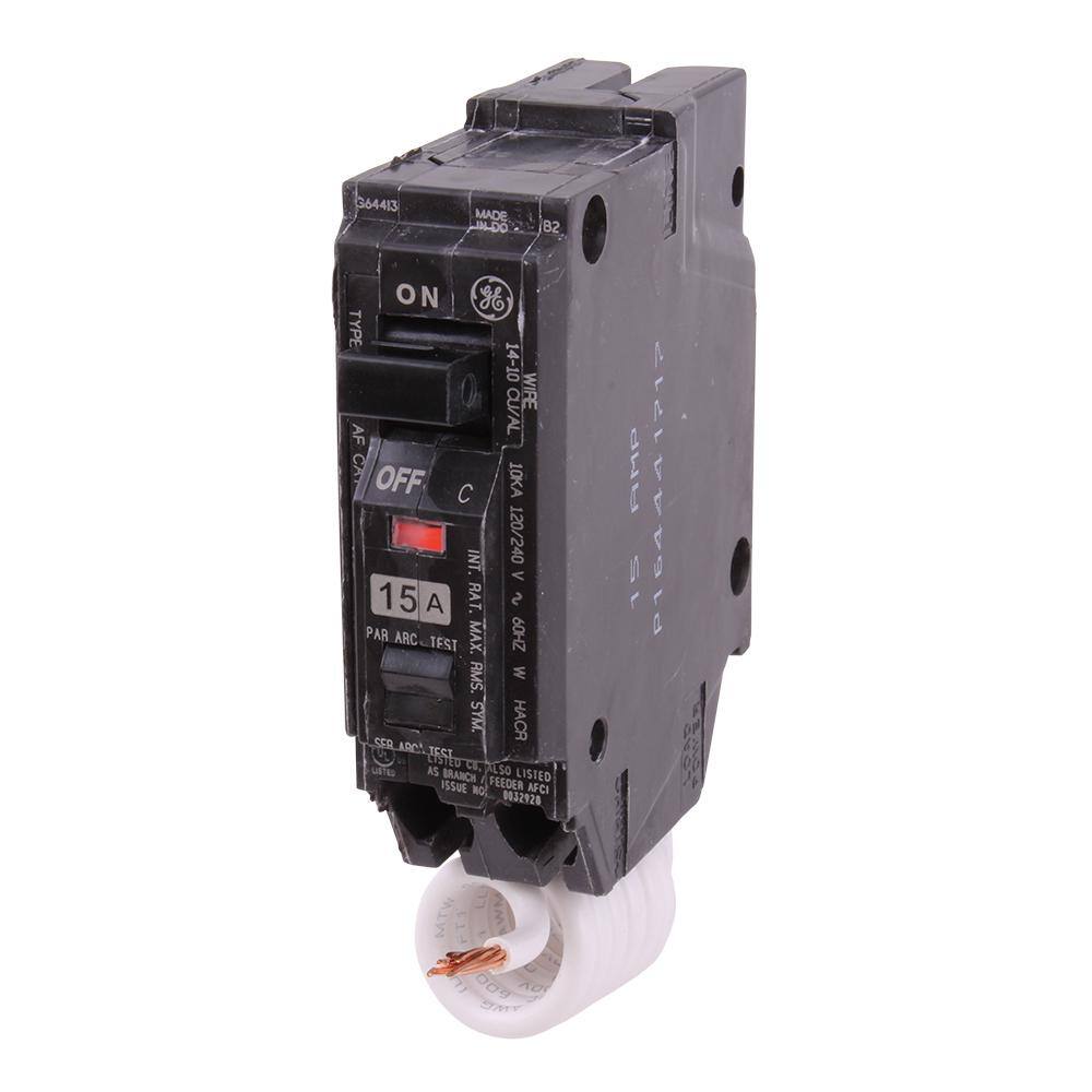 GE Q Line 15 Amp Single-Pole Arc Fault Combination Circuit Breaker (8-Pack)