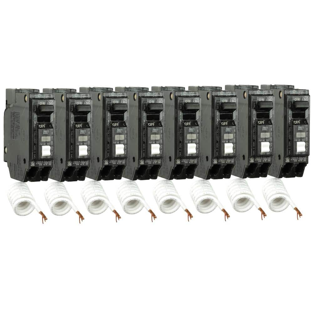 GE Q Line 15 Amp Single-Pole Arc Fault Combination Circuit Breaker (8-Pack)