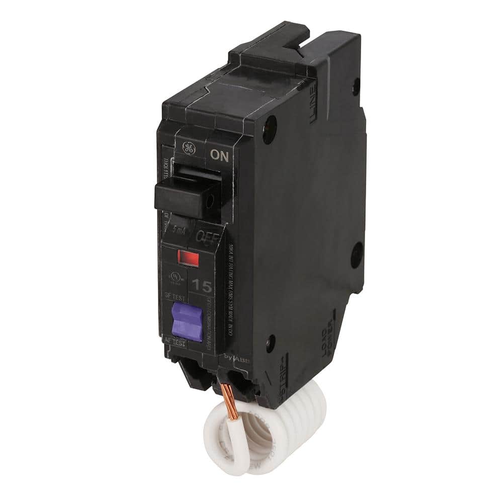 GE Q-Line 15 Amp Single-Pole Dual Function Arc Fault/GFCI Breaker